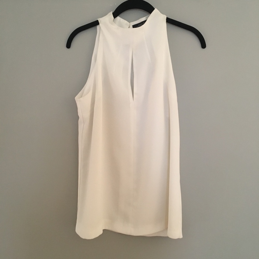 White sleeveless Zara too